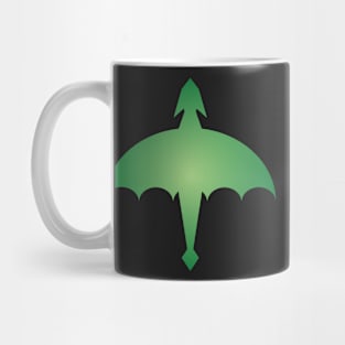 Celtic Irish Green Simple Dragon Design Mug